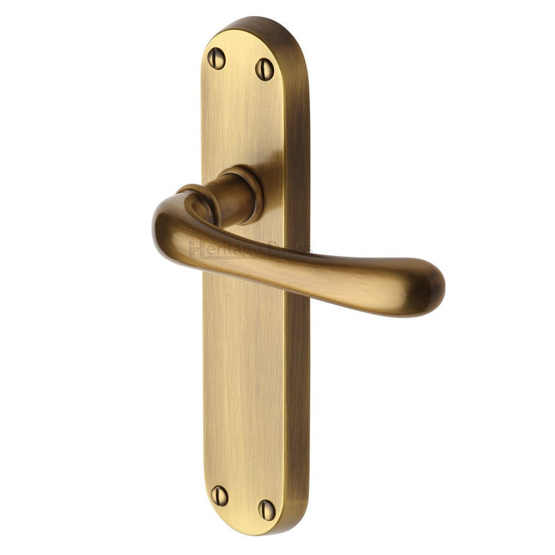 M.Marcus Luna Latch Handles - Antique Brass