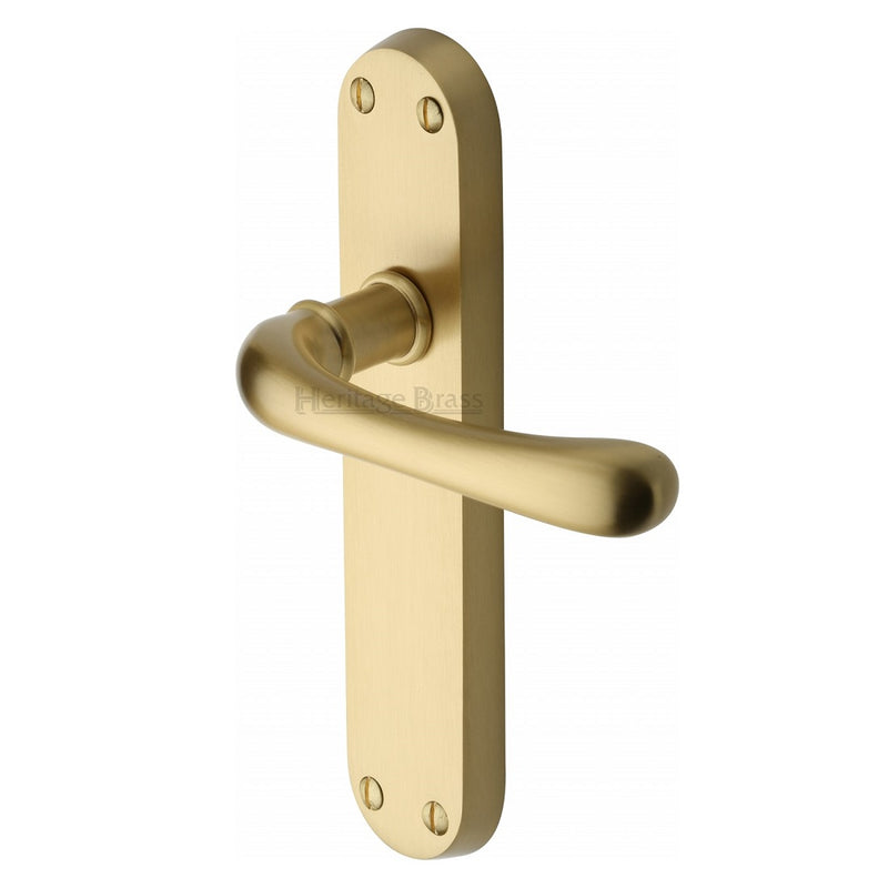 M.Marcus Luna Latch Handles - Satin Brass