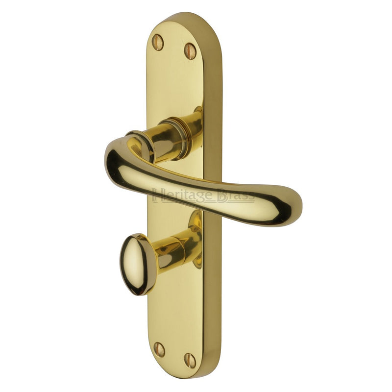 M.Marcus Luna Bathroom Handles - Polished Brass