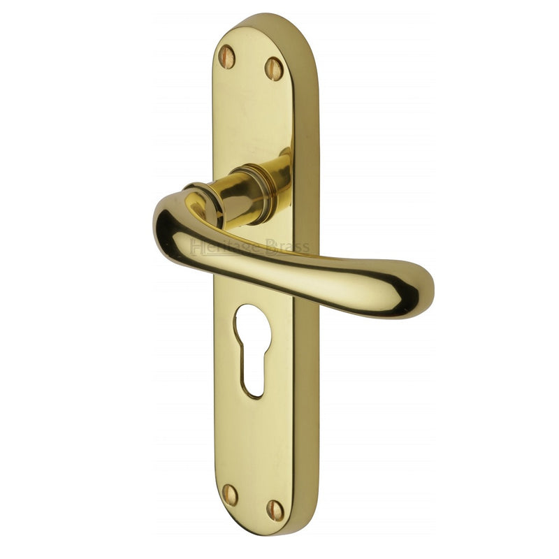 M.Marcus Luna Euro Handles - Polished Brass