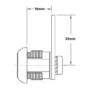 Nut Fix Cam Lock with Straight Cam Bar - 16mm Body