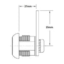 Nut Fix Cam Lock with Straight Cam Bar - 27mm Body
