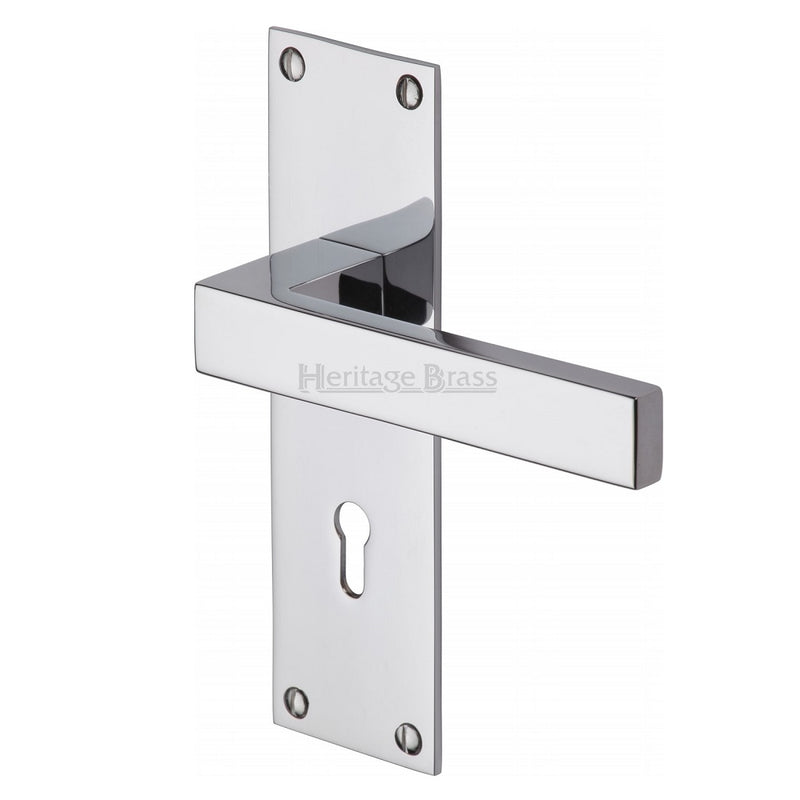 M.Marcus Metro Lock Handles - Polished Chrome