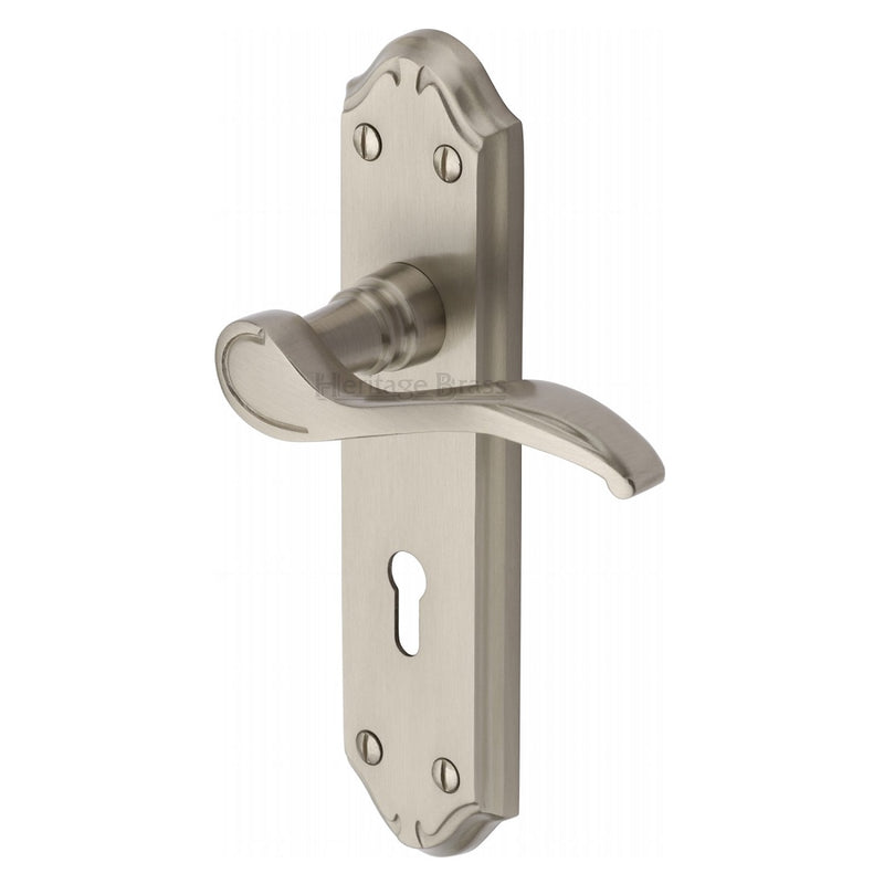 M.Marcus Verona Lock Handles - Satin Nickel