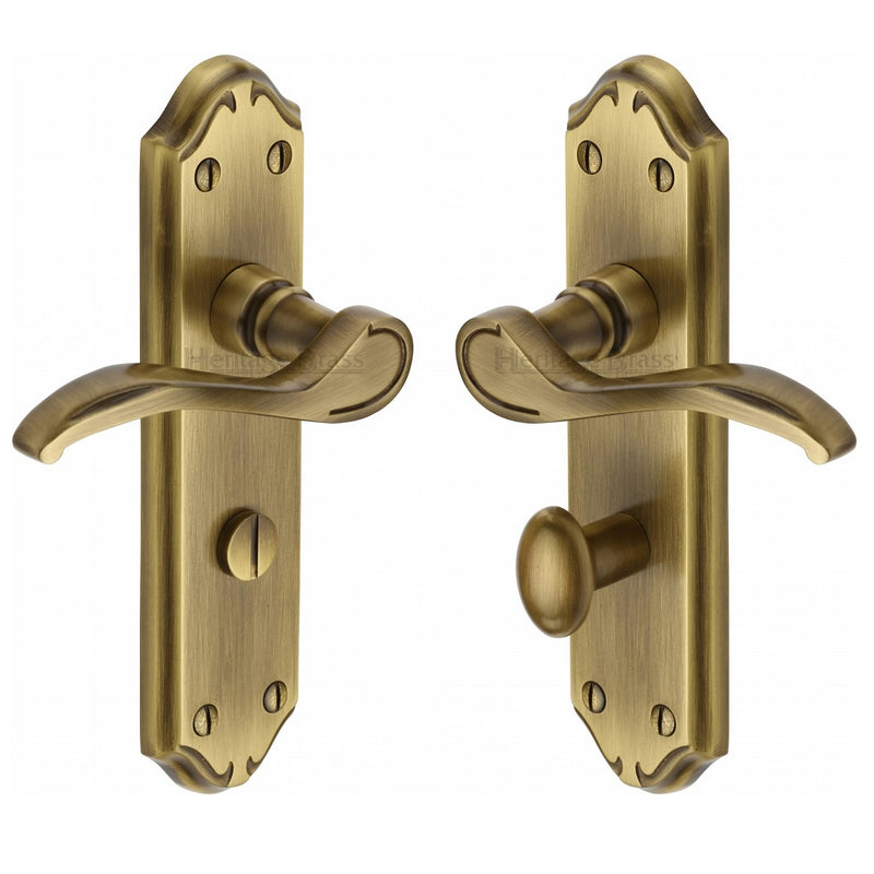 M.Marcus Verona Bathroom Handles - Antique Brass