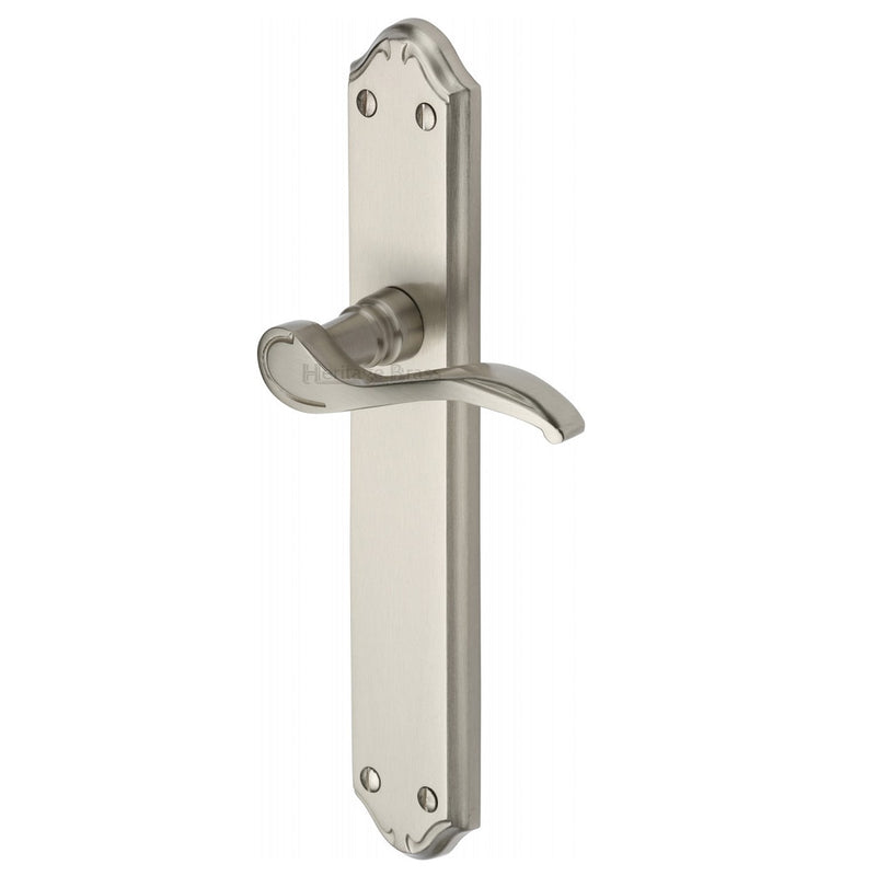M.Marcus Verona Long Plate Latch Handles - Satin Nickel