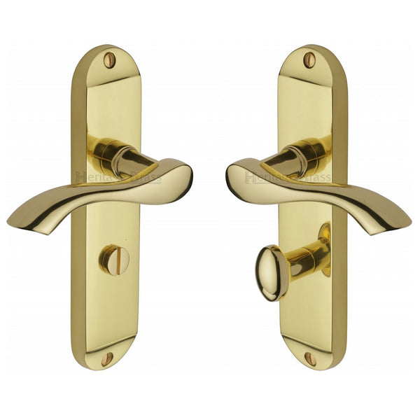 M.Marcus Algarve Bathroom Handles - Polished Brass