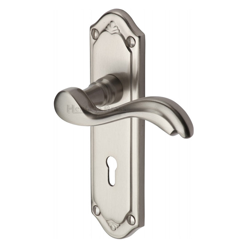 M.Marcus Lisboa Lock Handles - Satin Nickel