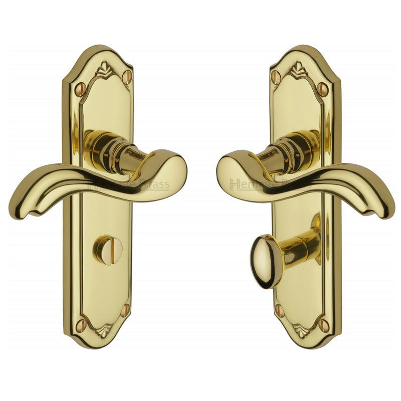 M.Marcus Lisboa Bathroom Handles - Polished Brass