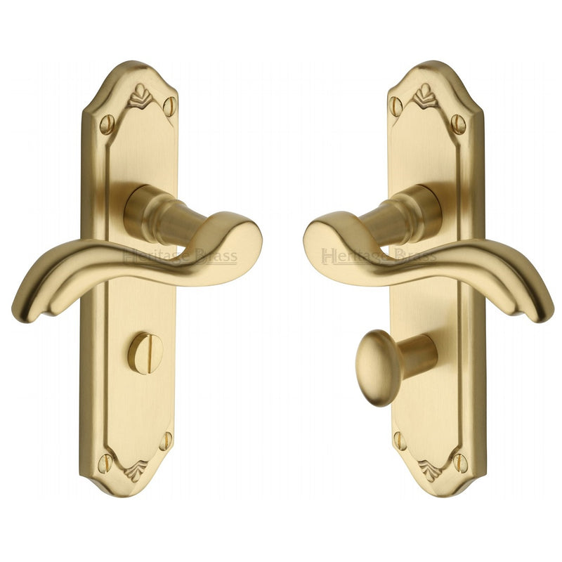 M.Marcus Lisboa Bathroom Handles - Satin Brass
