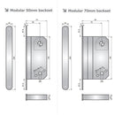 ASSA Modular 765 (565) Sashlock - 74mm Case - 50mm Backset - Satin Chrome