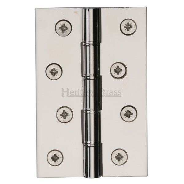 M.Marcus 102x67mm (4" x 2 5/8") Double Phosphor Washered Butt Hinge (pair) - Polished Nickel
