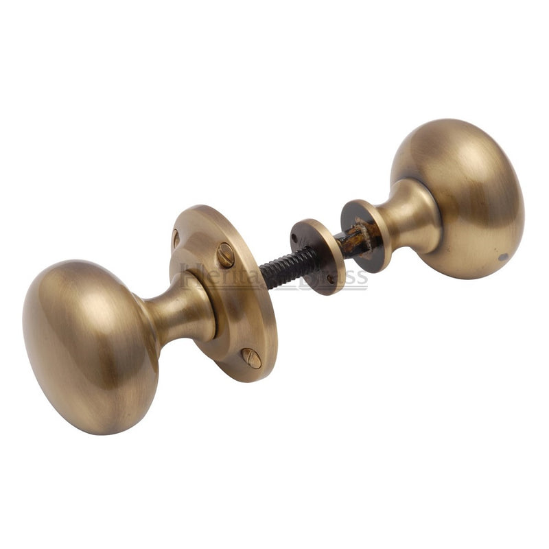 M.Marcus Victoria Rim Knob - Antique Brass