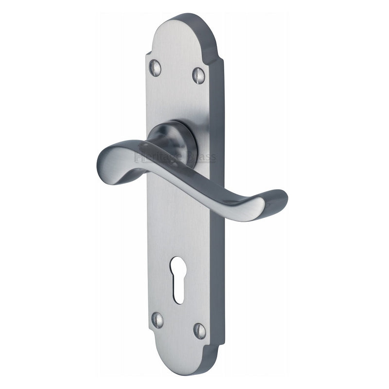 M.Marcus Savoy Lock Handles - Satin Chrome
