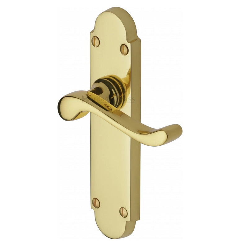 M.Marcus Savoy Latch Handles - Polished Brass