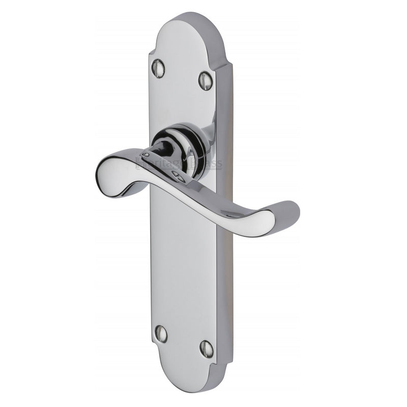M.Marcus Savoy Latch Handles - Polished Chrome