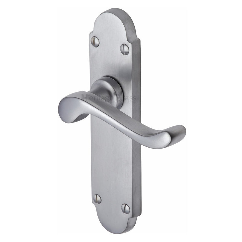 M.Marcus Savoy Latch Handles - Satin Chrome
