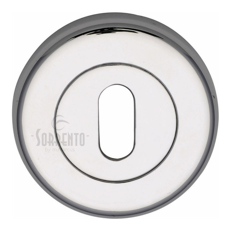 Sorrento Lever Key Escutcheon 53mmØ - Polished Chrome
