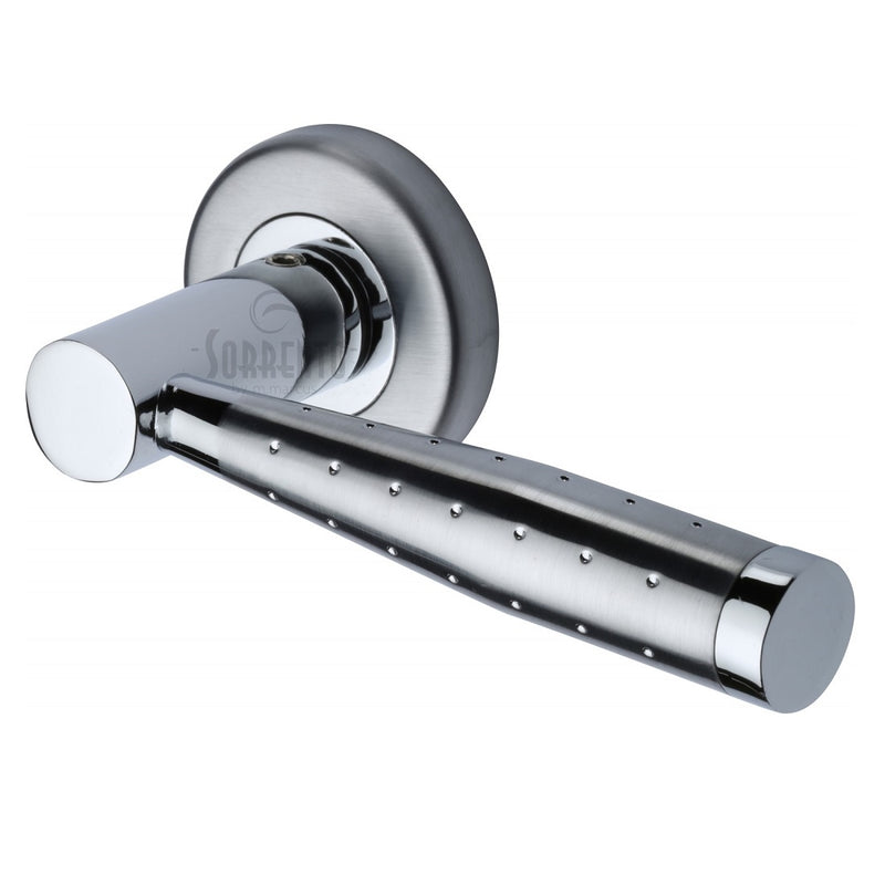 Sorrento Roda Lever Handles on Round Rose - Apollo Finish