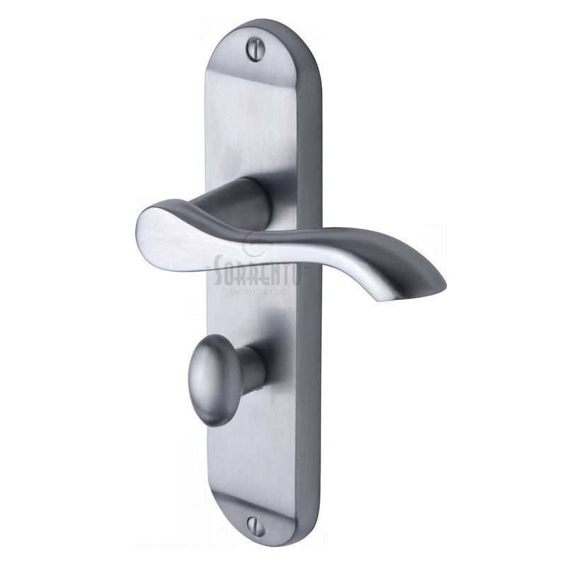 Sorrento Aurora Bathroom Handles - Satin Chrome