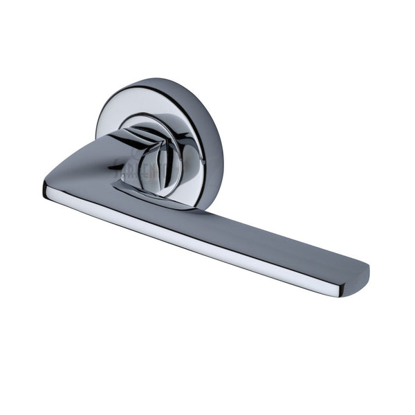 Sorrento Diffuse Lever Handles on Round Rose - Polished Chrome