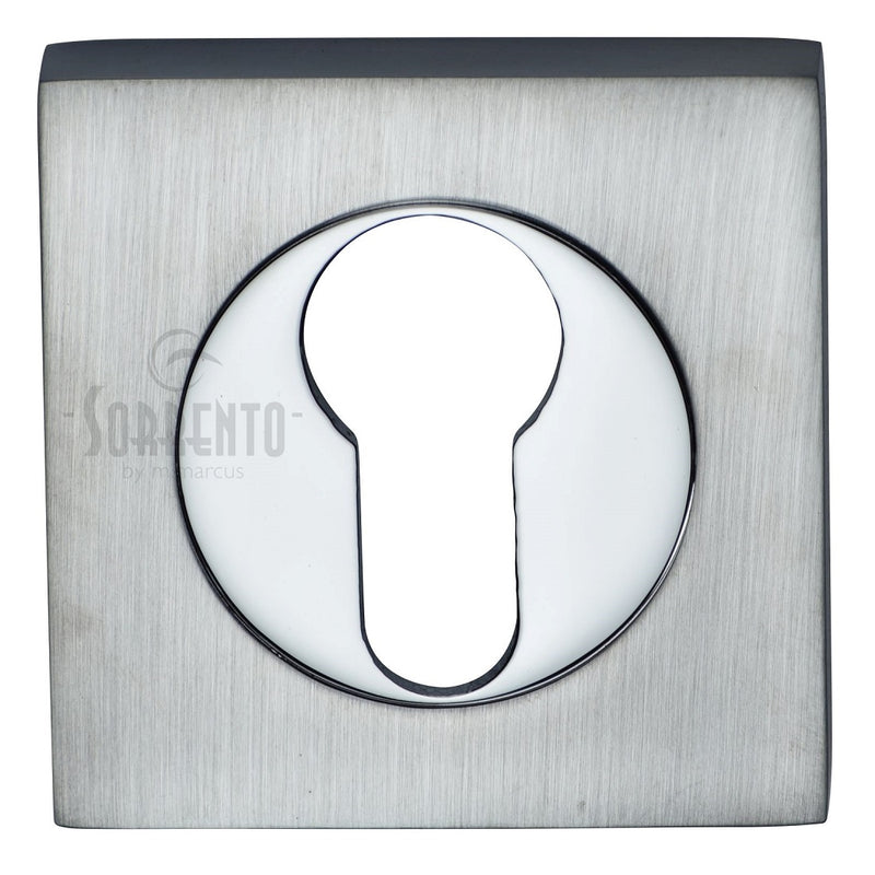 Sorrento Square Euro Escutcheon - Apollo Finish