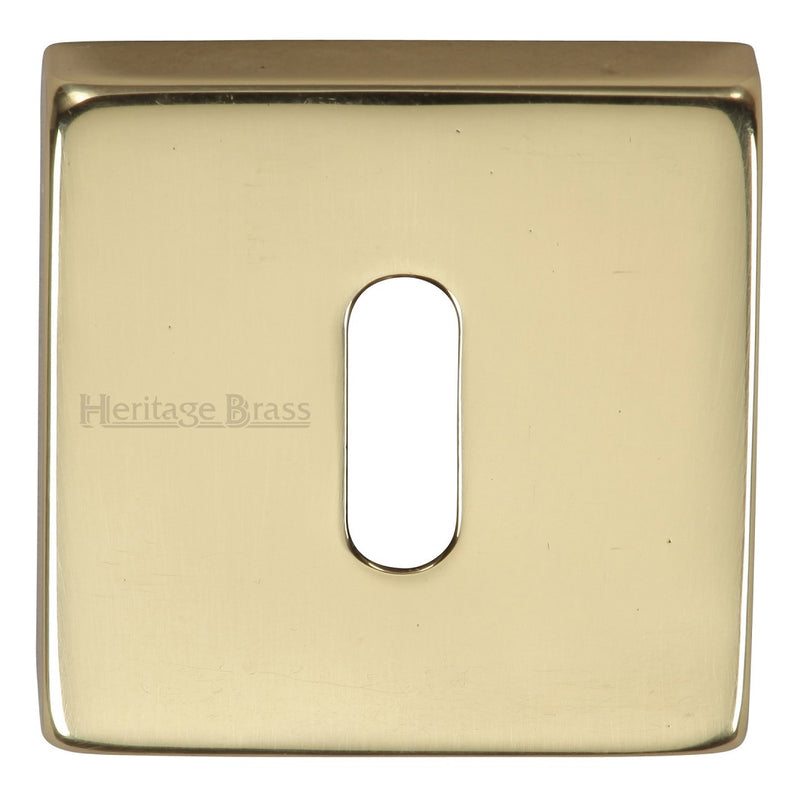 M.Marcus Square Lever Key Escutcheon - Polished Brass