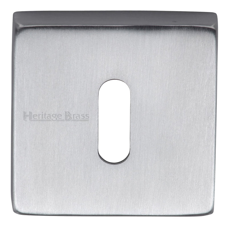 M.Marcus Square Lever Key Escutcheon - Satin Chrome