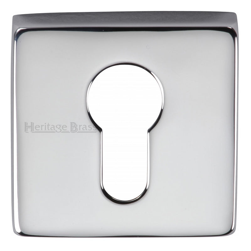 M.Marcus Square Euro Escutcheon - Polished Chrome