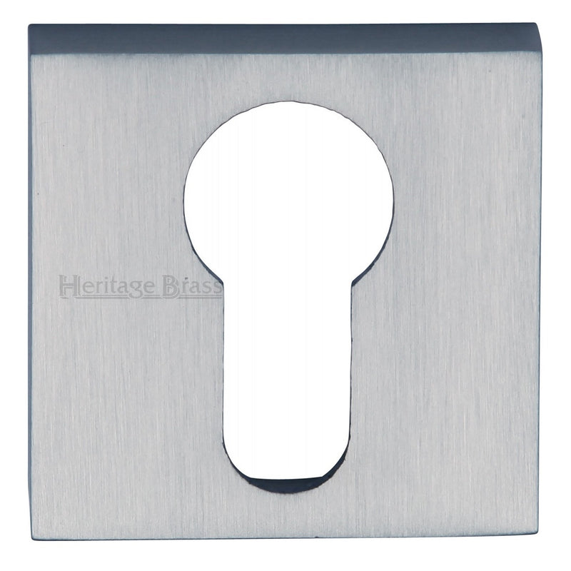 M.Marcus Square Euro Escutcheon - Satin Chrome
