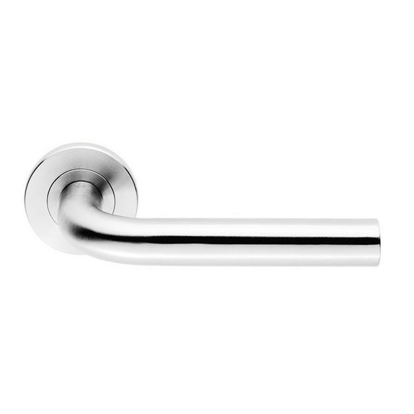 Eurospec SW12 Straight Lever Handles on Unsprung Round Rose -  Grade 316 BSS **While stocks last**