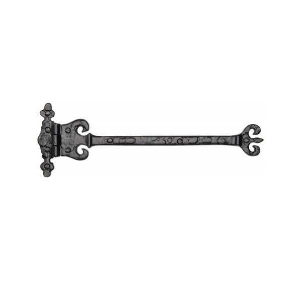 M.Marcus Tudor Ornate Coronate Hinge - Tudor Black Iron