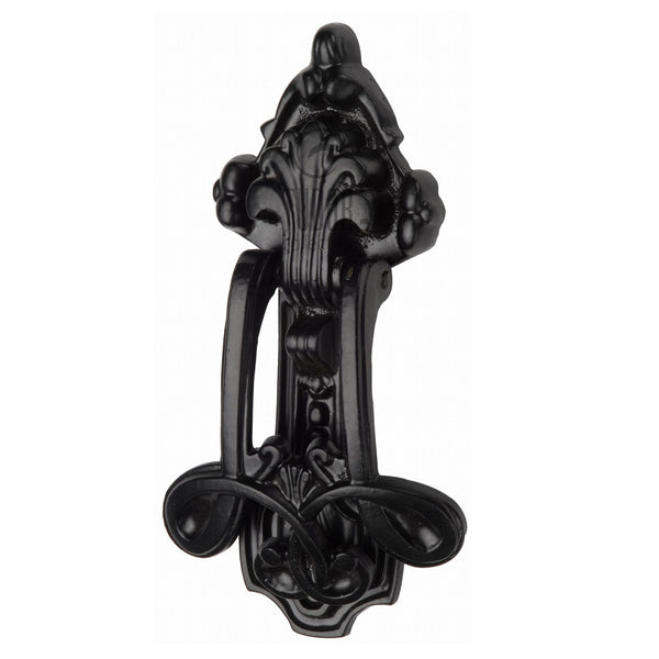 M.Marcus Tudor Ornate Door Knocker - Tudor Black Iron