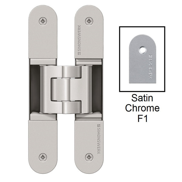 Simonswerk Tectus TE340 3D FR Concealed Hinge for Fire Doors - Satin Chrome (F1) **WHILE STOCKS LAST**
