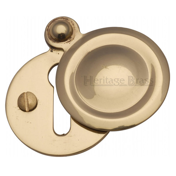 M.Marcus Covered Lever Key Escutcheon 33mmØ - Polished Brass