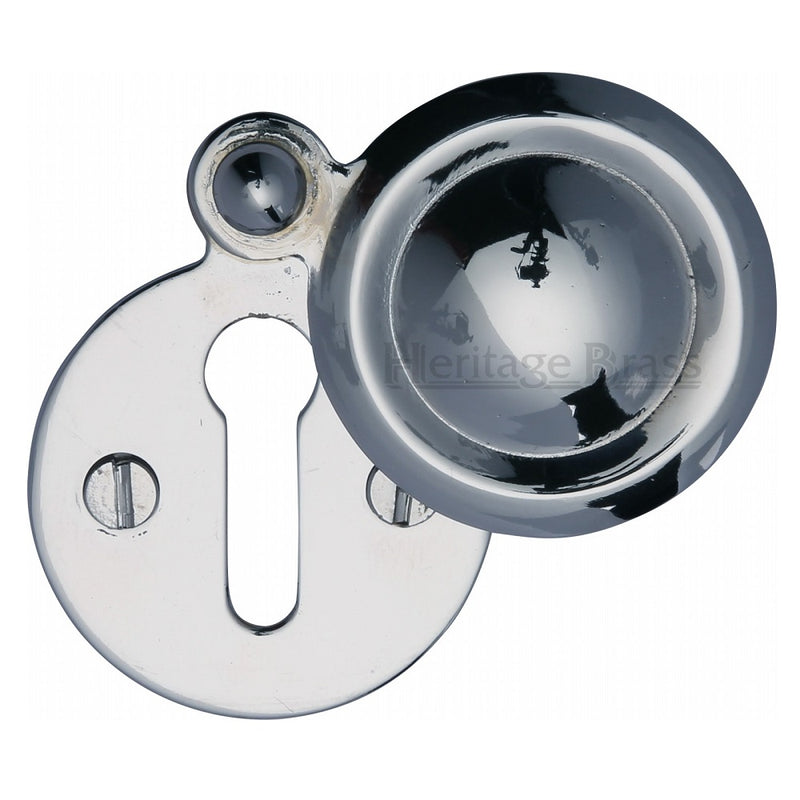 M.Marcus Covered Lever Key Escutcheon 33mmØ - Polished Chrome