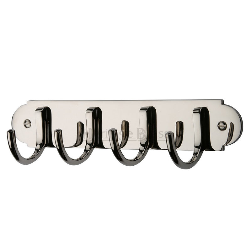 M.Marcus Coat Hooks on a Plate - Polished Nickel