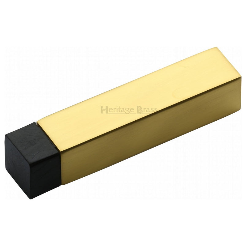M.Marcus Square Wall Mounted Door Stop - Polished Brass