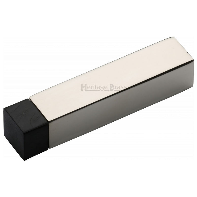 M.Marcus Square Wall Mounted Door Stop - Polished Nickel