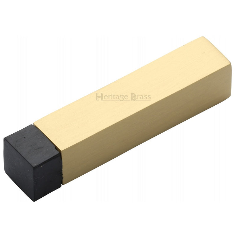 M.Marcus Square Wall Mounted Door Stop - Satin Brass