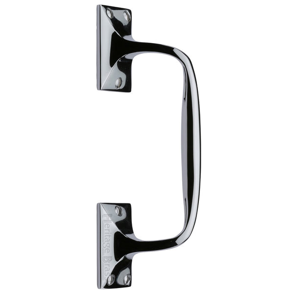 M.Marcus Cranked Pull Handle 202mm - Polished Chrome