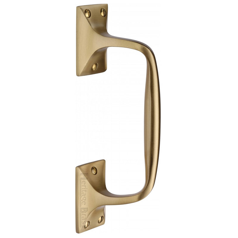 M.Marcus Cranked Pull Handle 202mm - Satin Brass