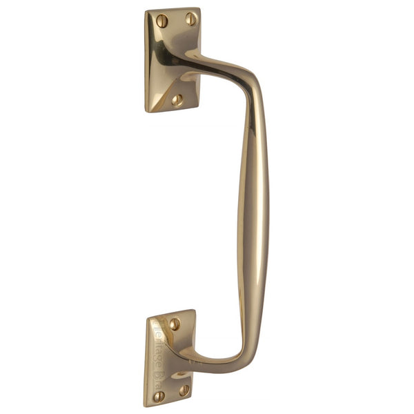 M.Marcus Cranked Pull Handle 253mm - Polished Brass