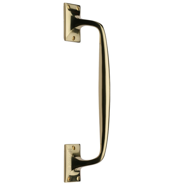 M.Marcus Cranked Pull Handle 310mm - Polished Brass
