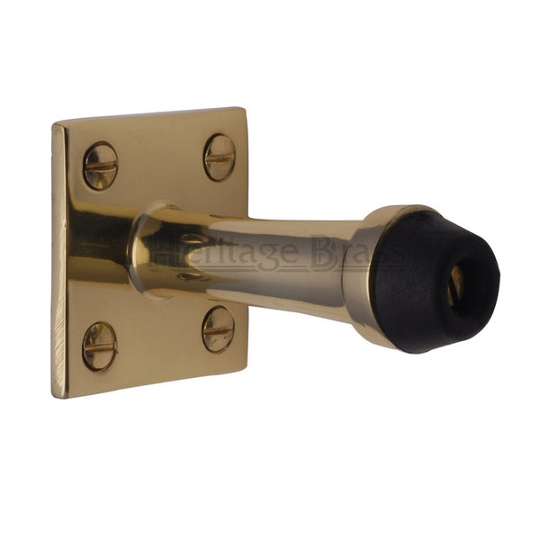 M.Marcus Wall Mounted Door Stop 76mm - Polished Brass