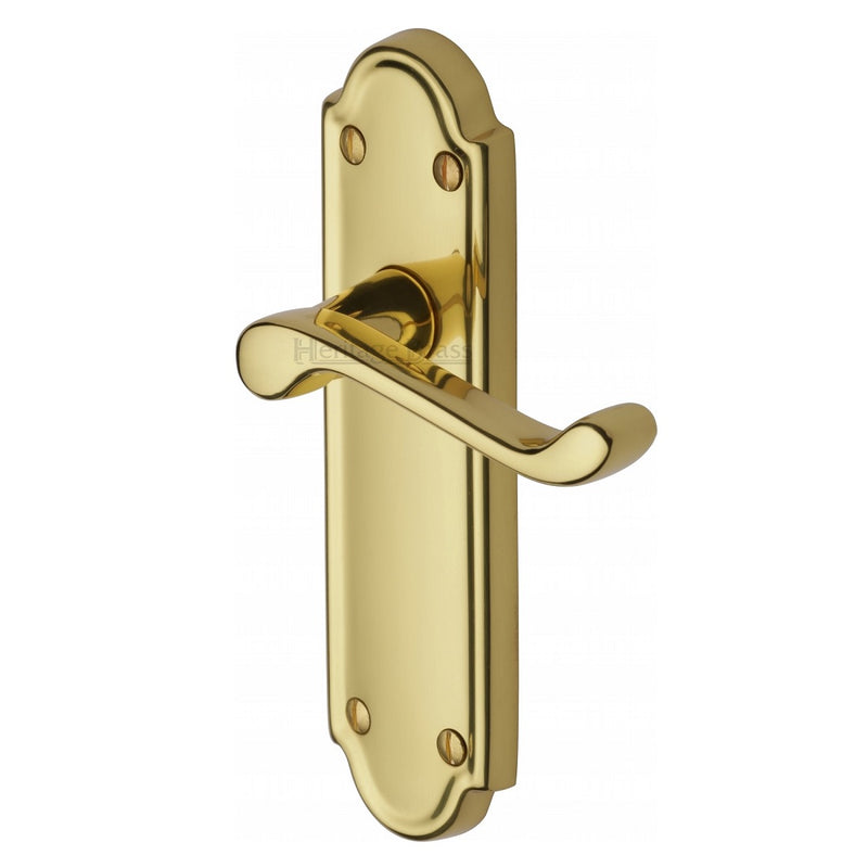 M.Marcus Meridian Latch Handles - Polished Brass