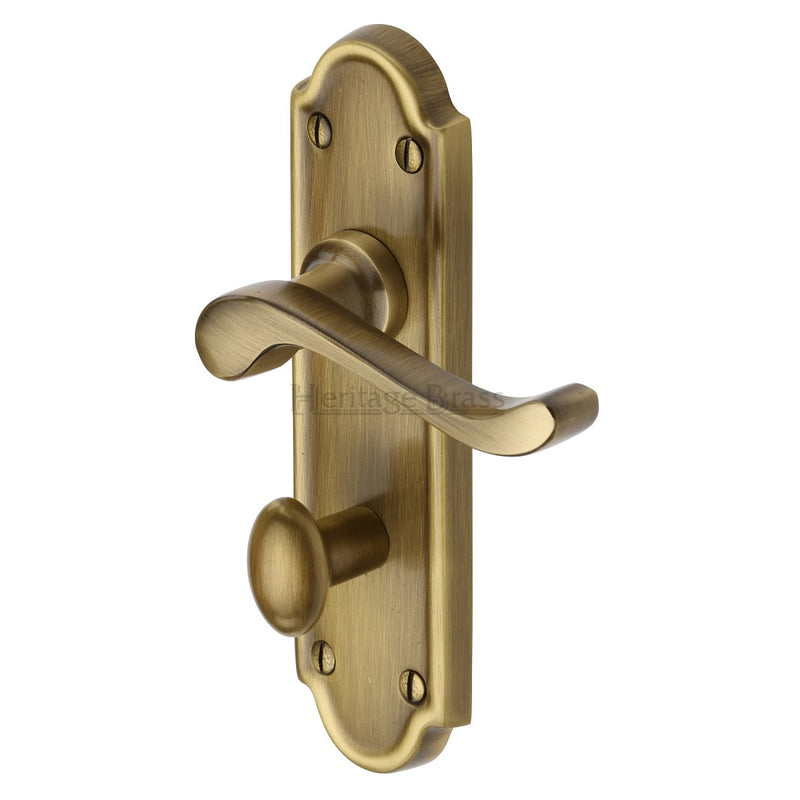 M.Marcus Meridian Bathroom Handles - Antique Brass