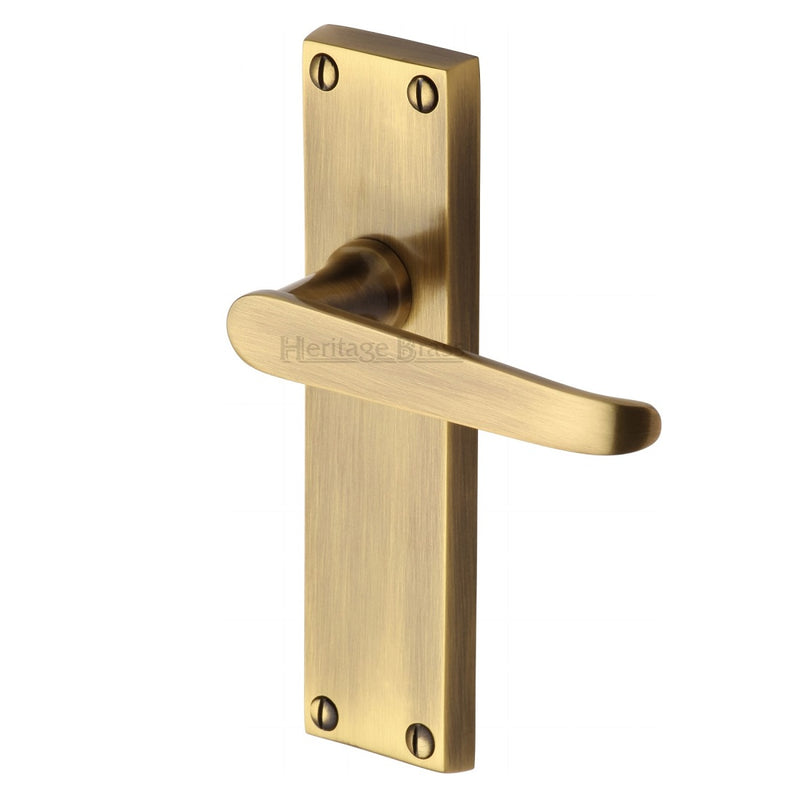 M.Marcus Victoria Latch Handles - Antique Brass