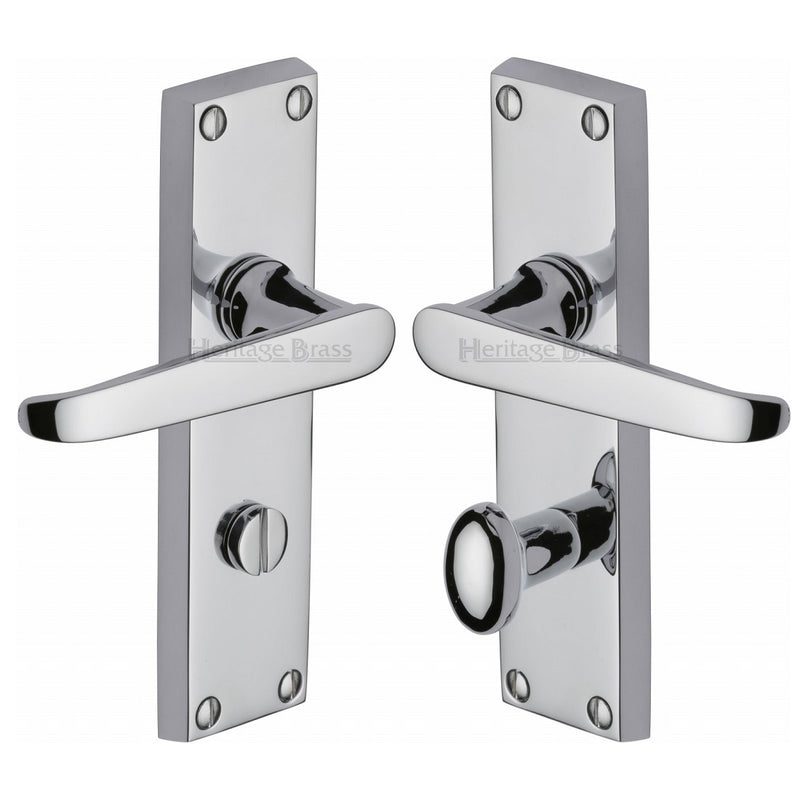 M.Marcus Victoria Bathroom Handles - Polished Chrome