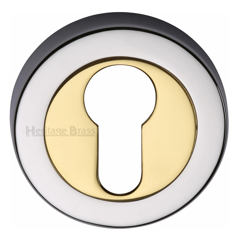 M.Marcus Euro Escutcheon 53mmØ - Chrome & Brass